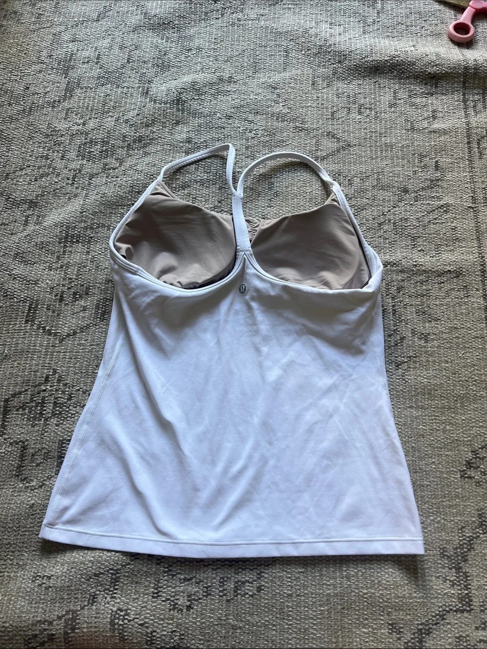 lululemon athletica White Racerback Tank Top